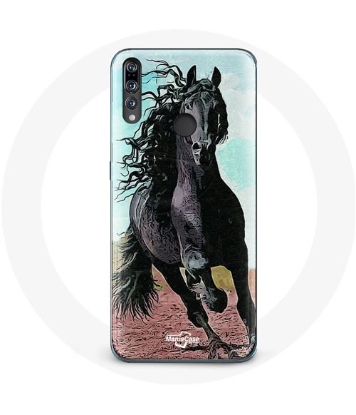 Coque pour Huawei p30 lite Cheval Noir De La Race Frisonne Maniacase