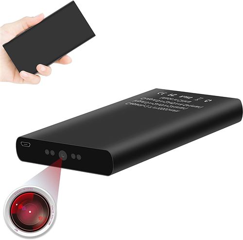Non Communiqué Caméra Espion Full Hd 1080P Longue Durée Batterie 10000 Mah Détection Mouvement + Sd 128Go Yonis