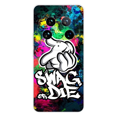 Coque en silicone imprimée compatible Xiaomi 14 Ultra Swag or die