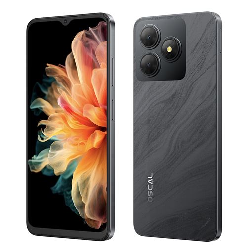 Smartphone Oscal FLAT 2 6,56 RAM 12(4+8)Go ROM 256Go SD 2To 13MP 5000mAh Android 14 Dual SIM 4G- Noir