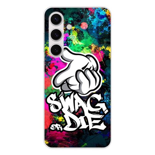 Coque en silicone - Compatible Samsung Galaxy S25 - design swag or die