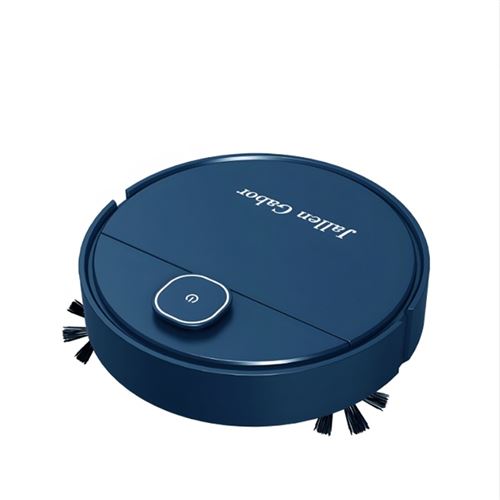  Brightake Robot aspirateur , balayer, essuyer, aspirer, nettoyage automatique, robot balayeur, silencieux, pour sols, les tapis, bleu 