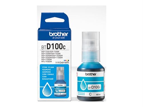 BROTHER Druckkopfpatrone  BTD100C CYAN INK BOTTLE - 5000 PAGES