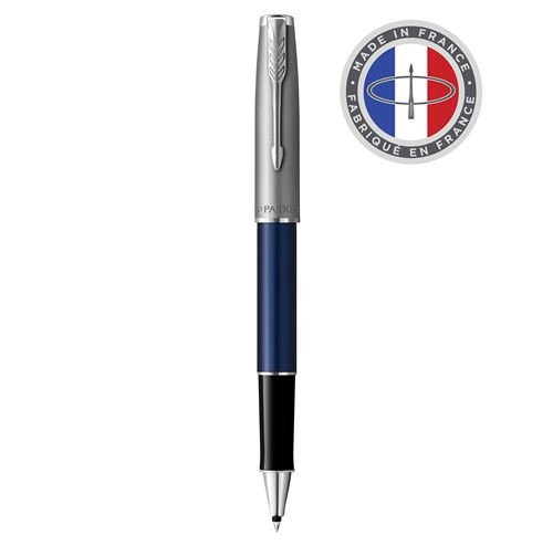 PARKER Sonnet Essentiel Stylo roller, Bleu, Recharge noire pointe fine, Coffret cadeau