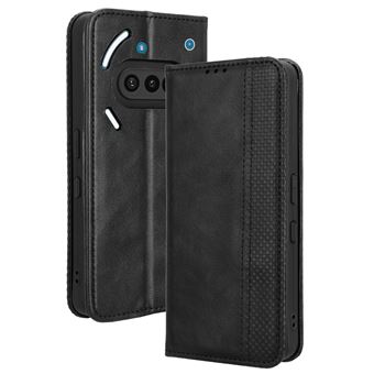 Coque Portefeuille Pour Nothing Phone (3a) - Cuir, Fentes Cartes, Protection RFID Et Antichoc - Noir