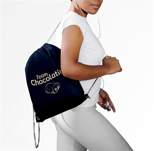Fabulous Sac de Gym en Coton Bleu Team Chocolatine 12 Litres - Sac à dos -  Achat & prix