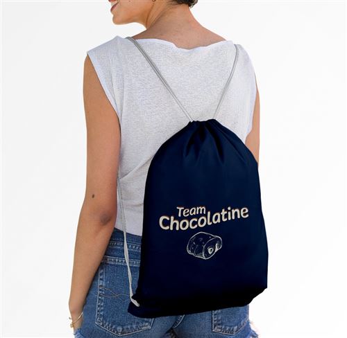 Fabulous Sac de Gym en Coton Bleu Team Chocolatine 12 Litres - Sac à dos -  Achat & prix