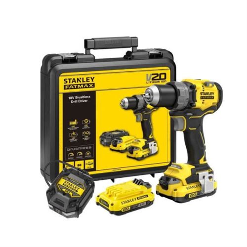 Non Communiqué Perceuse Visseuse Stanley Fatmax Sfmcd725d2k Qw 80 Nm 18V 15 Réglages De Couple