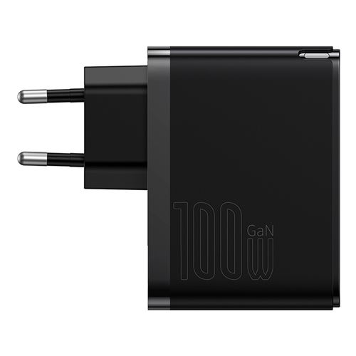 Chargeurs pour téléphone mobile BASEUS GaN5 Pro CCGP090201 Type-C+USB 100W Noir