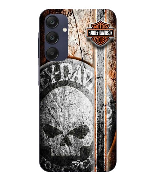 Coque Pour Samsung galaxy A25 Harley Davidson tête de mort vintage Maniacase