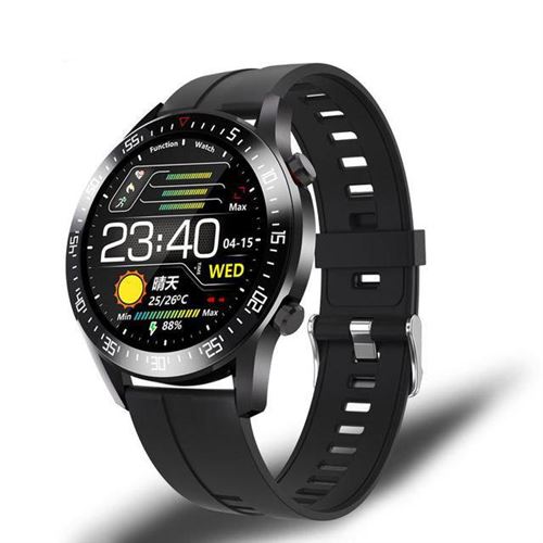 Montre Connectée Chronus C2 Homme IP68 Étanche-Noir-Chronus