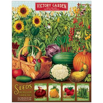 Puzzle LetterBox Cavallini Potager 1000 pièces 50 x 70 cm