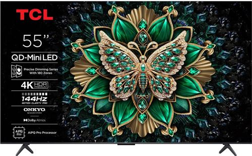 Téléviseur Mini LED 4K TCL 55C61K 55 pouces 4K UHD