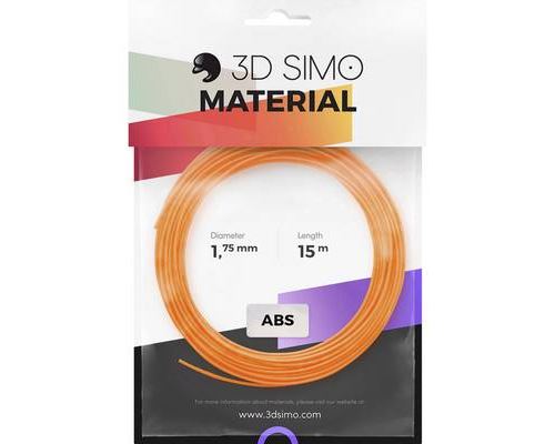 3D Simo 3Dsimo-ABS-2 Pack de filaments ABS 1.75 mm 120 g orange, noir, blanc