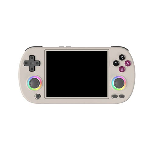 Console de jeu SZSMART RG40XX H écran IPS 4 pouces 8000 jeux 3200 mAh (128 Go), blanc