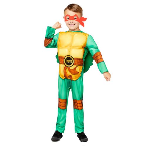 Déguisement Tortue Ninja Mutant Garçon 6/8 Ans Vert 9909137 Amscan 6/8 ANS - Coloris : Vert9909137 Amscan