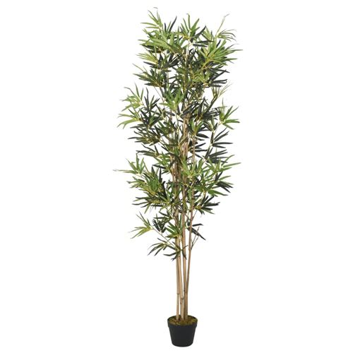 VidaXL Bambou artificiel 1104 feuilles 180 cm vert