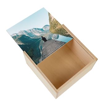 Boîte Coffret En Bois Louis De Funès - Photo 3 Gendarmes - Rangement 11x11x3,5 Cm