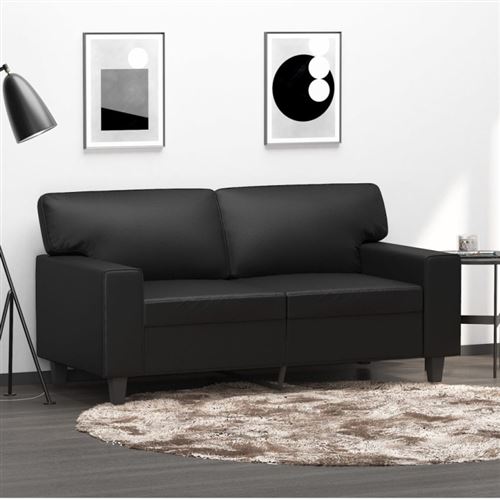 Non Communiqué Noir Vidaxl Canapé À 2 Places 120 Cm Similicuir