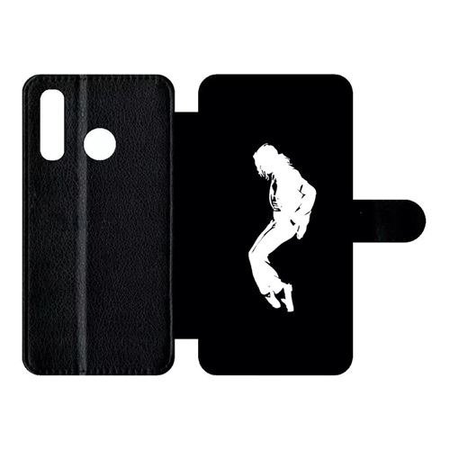 Etui My-Kase pour P30 lite - 238 silhouette michael jackson moonwalk - Simili-cuir Noir