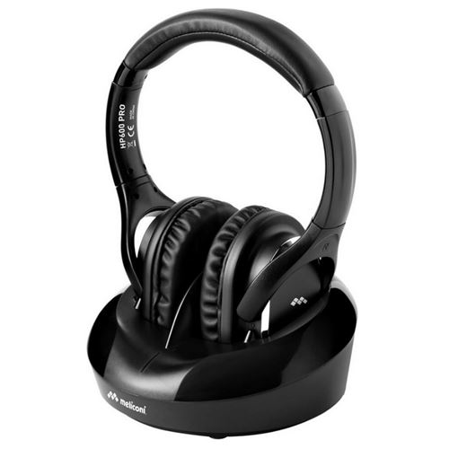Meliconi HP600 PRO - Écouteurs - circum-aural - sans fil - noir