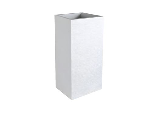 Eda - Pot de fleurs carré Graphit - 80 cm - 31 L - Blanc - Image 2