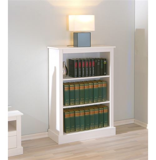 Paris Prix - étagère Bibliothèque En Pin Massif abigael 79cm Blanc