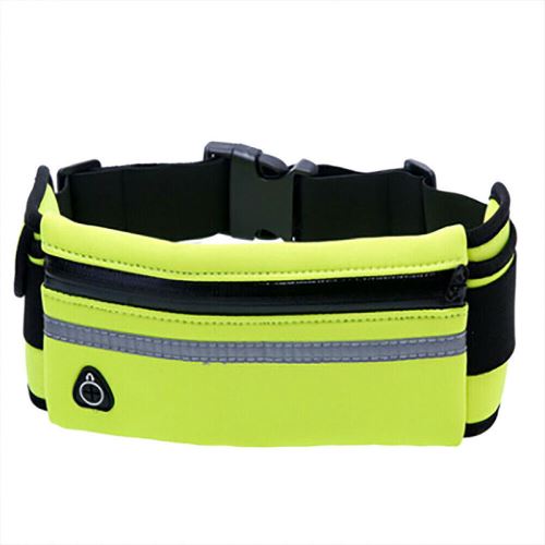 SHOP-STORY - Ceinture banane de sport étanche avec sortie pour écouteurs - Couleur jaune