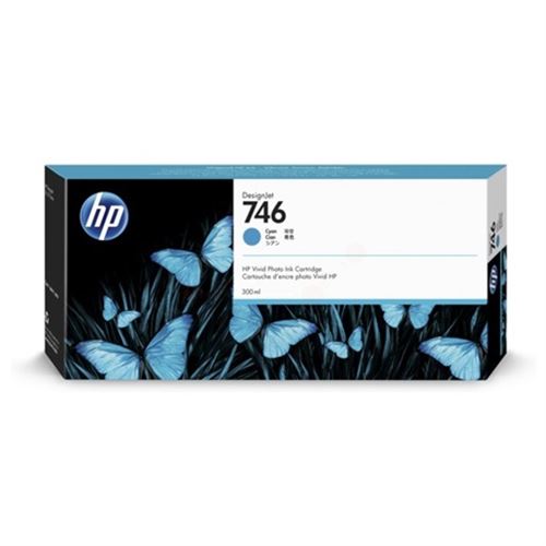 HP 746 - 300 ml - cyan - original - DesignJet - cartouche d'encre - pour DesignJet HD Pro MFP, Z6, Z6dr, Z9+, Z9+dr