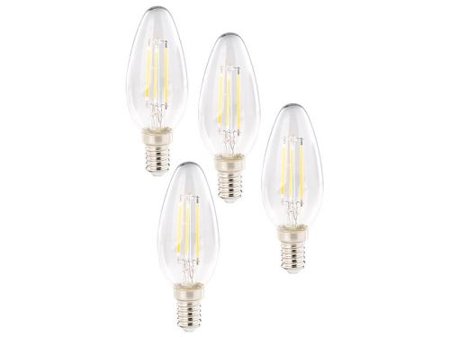 6 ampoules bougies LED E14 - 4 W - 470 lm - Blanc chaud