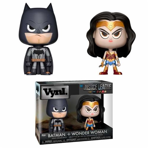 Figurine Vynl - DC Comics - Twin Pack Wonder Woman et Batman