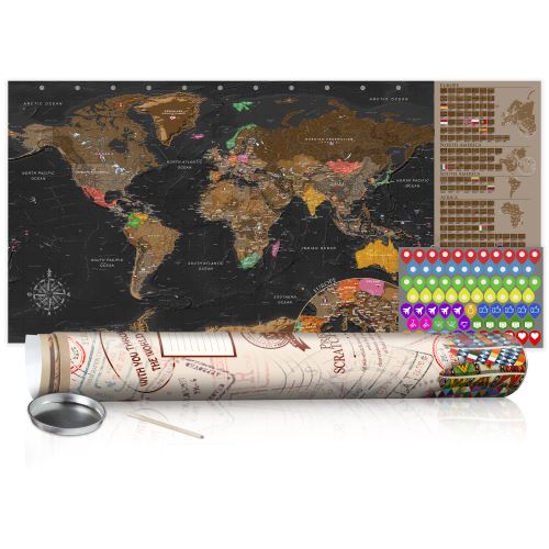 Carte à gratter - Carte brune - poster (version anglaise) -