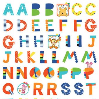 Stickers géant Winnie l'Ourson Alphabet Achat | fnac