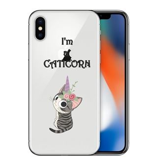 Coque Iphone X Chat Licorne Cat Cute Kawaii Fleur Caticorn Transparente Etui Pour Telephone Mobile Achat Prix Fnac As always, there's 100% free shipping worldwide! eur