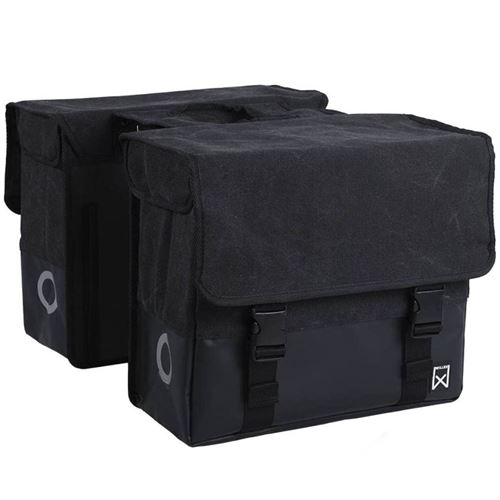 Willex Sac à journaux Toile 48 L Noir 15236