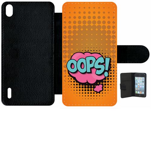 Etui À Rabat Huawei Ascend P7 Oops Fond Orange