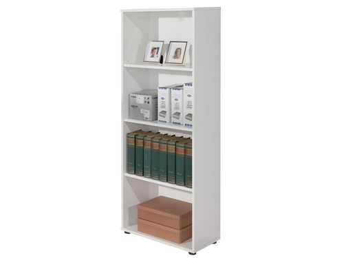 Paris Prix - étagère 4 Niveaux delnice 145cm Blanc
