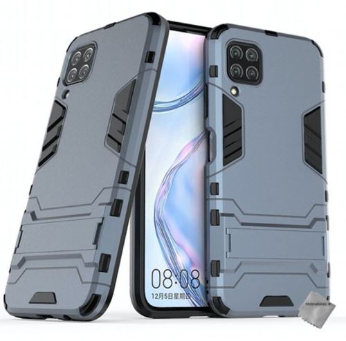Coque rigide anti choc pour Huawei P40 Lite avec film ecran - BLEU FONCE