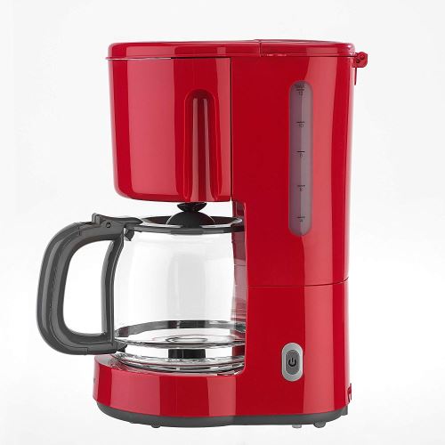 Efbe-Schott Cafetière à Filtre avec Capacité de 1.5 L, Verseuse en verre, Jusqu'à 10-12 Tasses, 900 W, Rouge, SC KA 1080.1 ROT