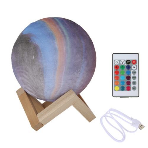 Led Coloré D'Impression 3D Lune Lampe Starry Lune Nuit Lampe avec Support / à Distance Djzs139