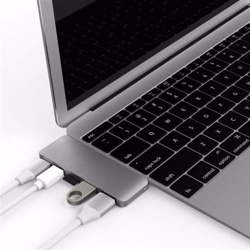 Sanho - HyperDrive Hub USB-C Mini DisplayPort 4K avec fonction de charge - Gris sidéral