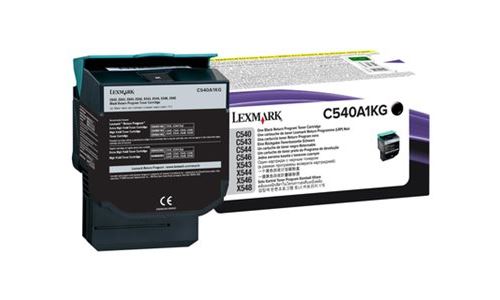 Lexmark - Noir - original - cartouche de toner LCCP, LRP - pour Lexmark C540, C543, C544, C546, X543, X544, X546, X548