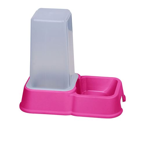 Dogi - Distributeur de croquettes - 3,5 L - Fuchsia
