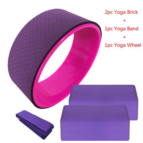 Civière de yoga de rouleau de massage de yoga avec le costume de 4 morceaux de brique de yoga Violet