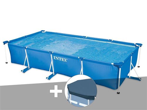 Kit Piscine Tubulaire Rectangulaire 4 50 X 2 20 X 0 84 M Bache De Protection Intex Piscine Achat Prix Fnac