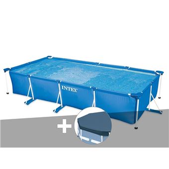 Kit Piscine Tubulaire Rectangulaire 4 50 X 2 20 X 0 84 M Bache De Protection Intex Piscine Achat Prix Fnac