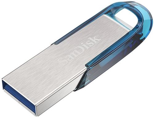 SanDisk Ultra Flair lecteur USB flash 64 Go USB Type-A 3.2 Gen 1 (3.1 Gen 1) Bleu, Argent