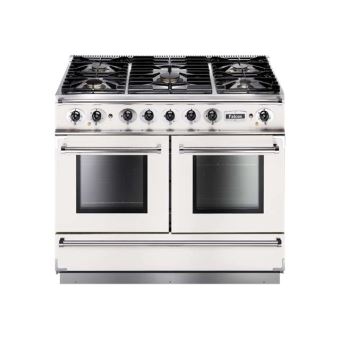 Falcon Continental 1092 - Cuisinière (four à deux étages) - pose libre - largeur : 109.2 cm - profondeur : 60 cm - hauteur : 91.2 cm - classe A - blanc neige