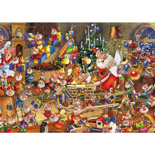 Puzzle RUYER SANTA PIATNIK Multicolore
