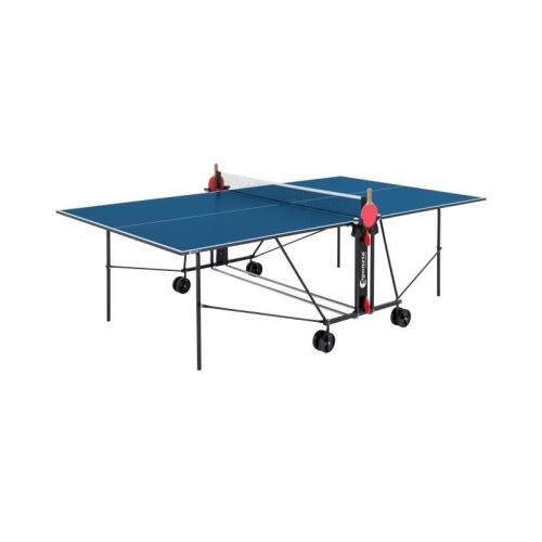 Non Communiqué Noir Et Bleu Table Tennis De Table - Table Ping Pong Compacte - Usage Intérieur - Bleu Et Noir